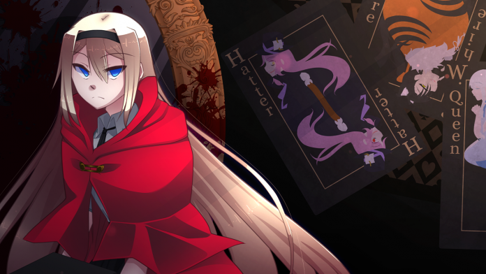who is the red queen visual novel key art